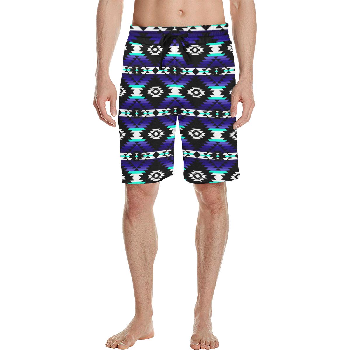 Cree Confederacy Midnight Men's All Over Print Casual Shorts (Model L23) Men's Casual Shorts (L23) e-joyer