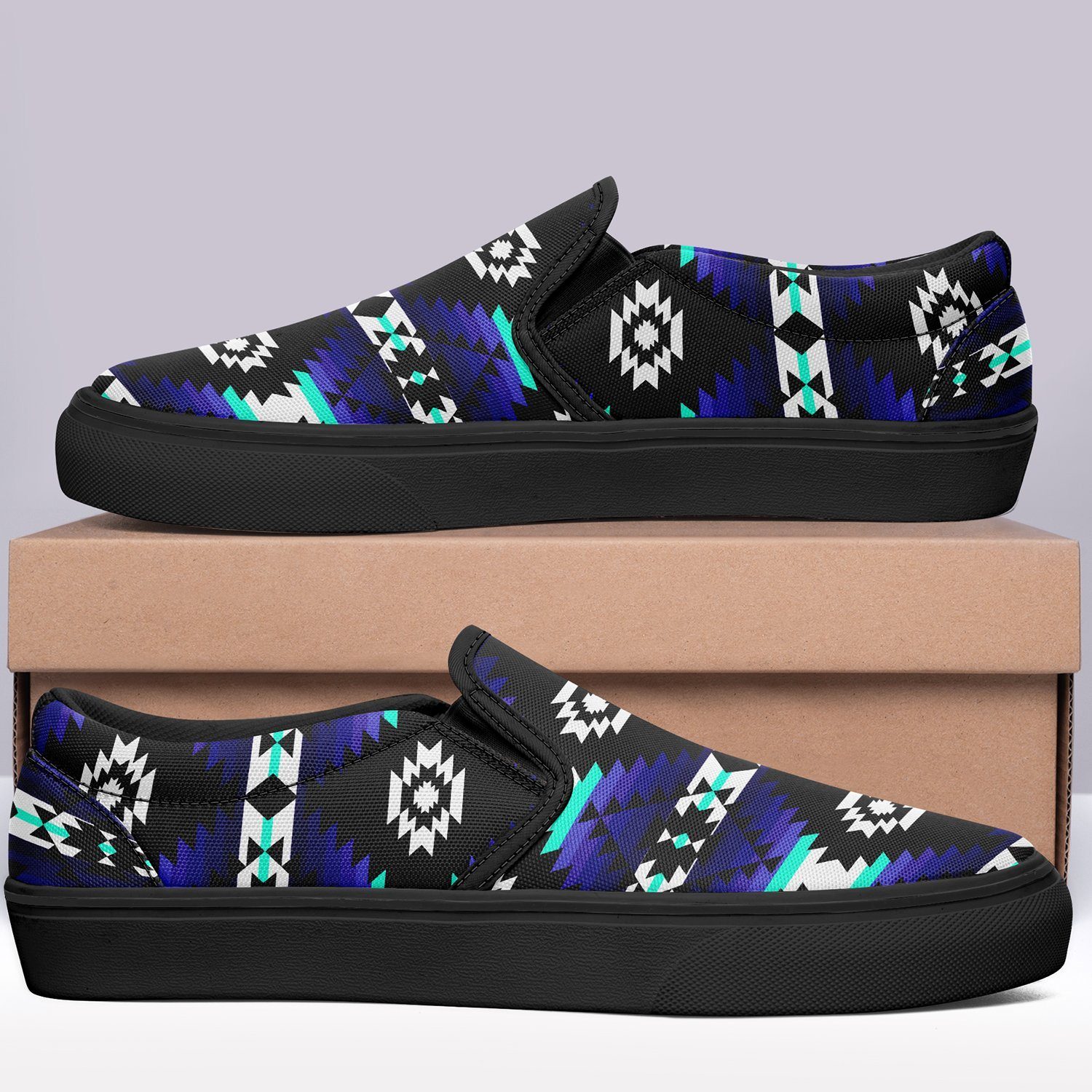 Cree Confederacy Midnight Otoyimm Kid's Canvas Slip On Shoes 49 Dzine