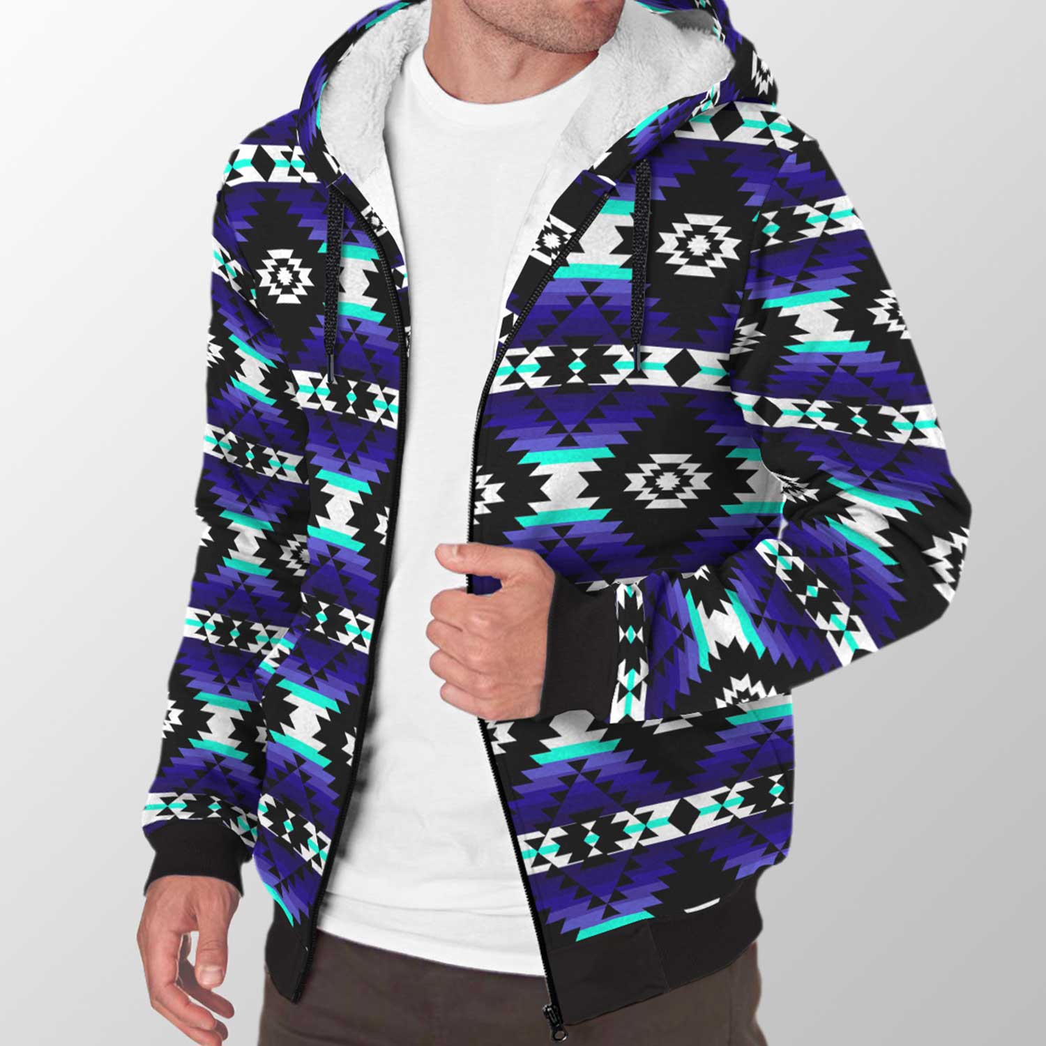 Cree Confederacy Midnight Sherpa Hoodie 49 Dzine