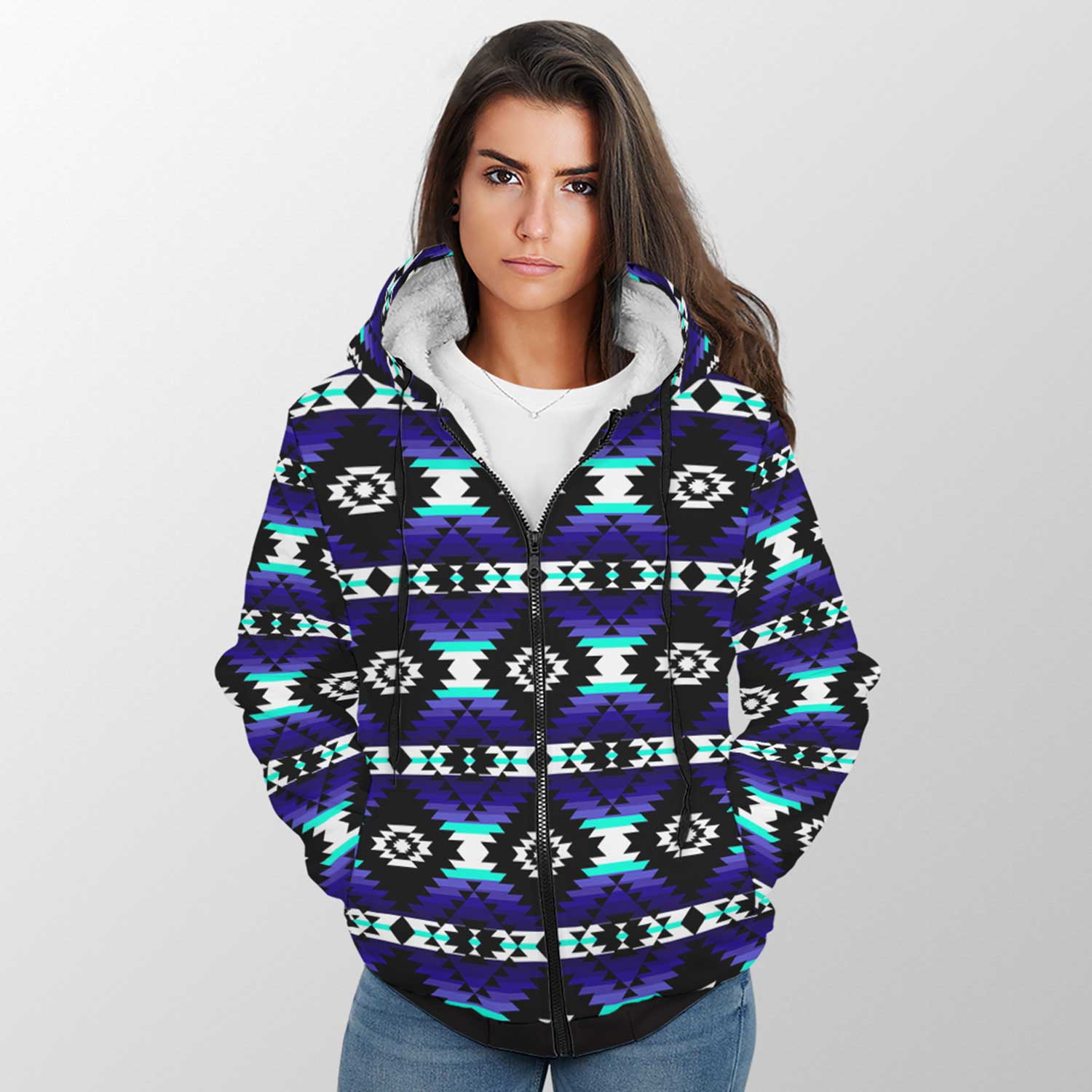 Cree Confederacy Midnight Sherpa Hoodie 49 Dzine