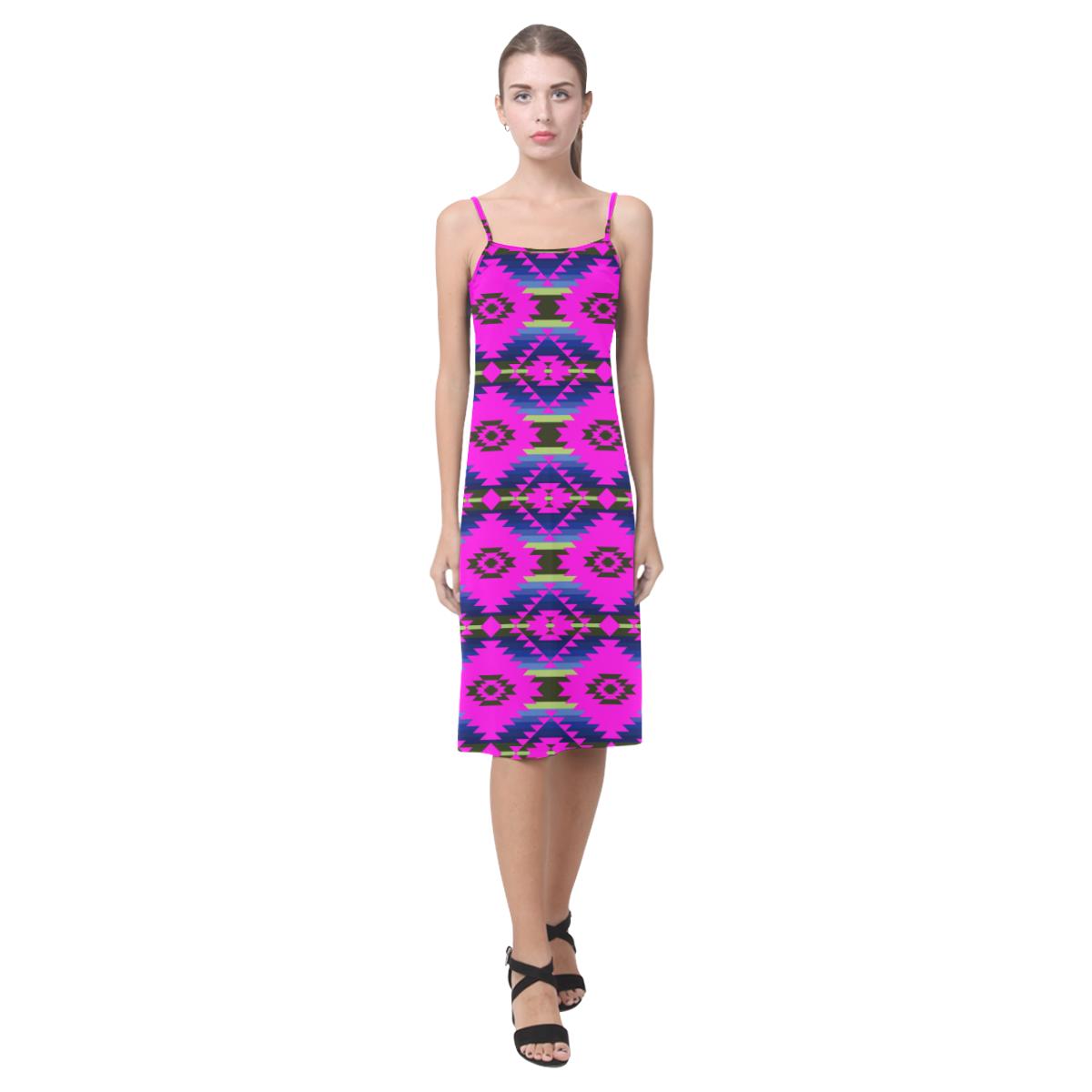 Cree Confederacy Ribbon Dress Alcestis Slip Dress (Model D05) Alcestis Slip Dress (D05) e-joyer