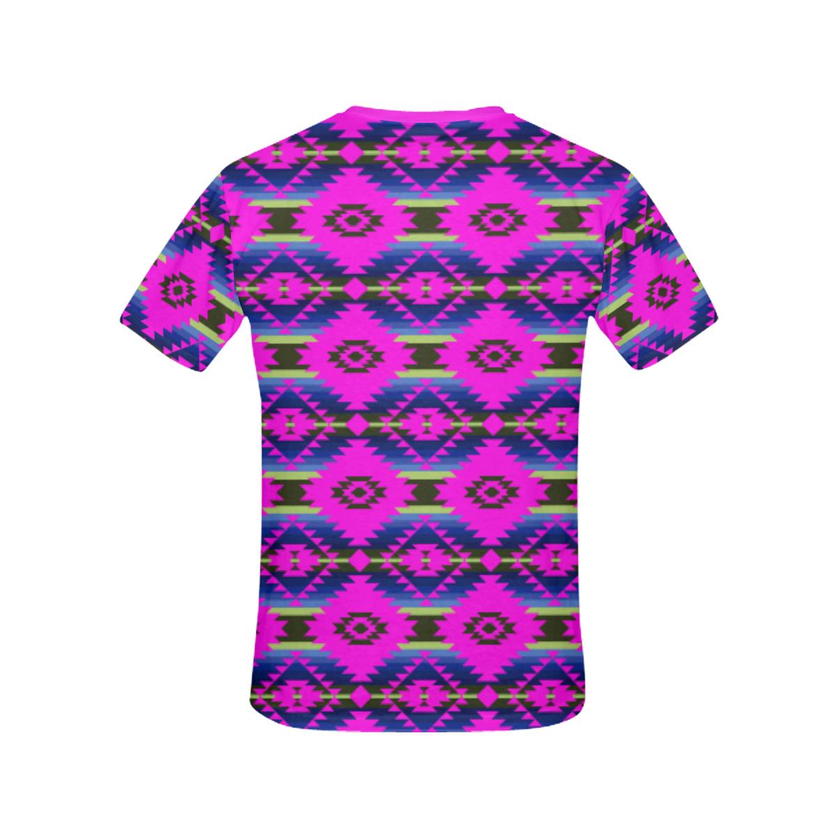 Cree Confederacy Ribbon Dress All Over Print T-shirt for Women/Large Size (USA Size) (Model T40) All Over Print T-Shirt for Women/Large (T40) e-joyer