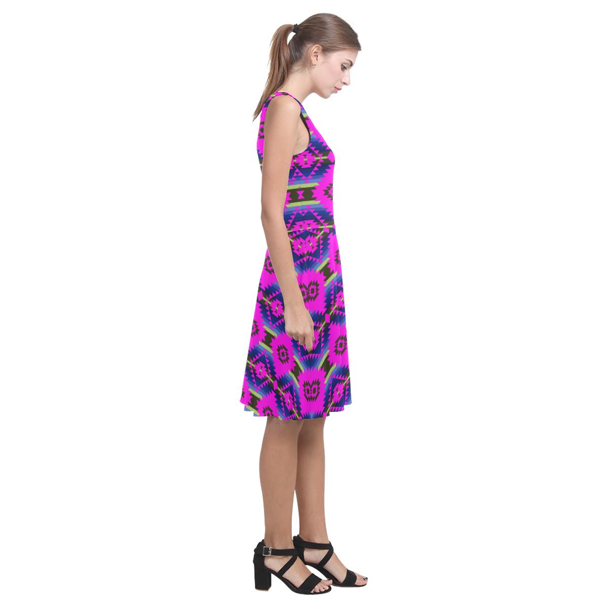 Cree Confederacy Ribbon Dress Atalanta Casual Sundress(Model D04) Atalanta Sundress (D04) e-joyer
