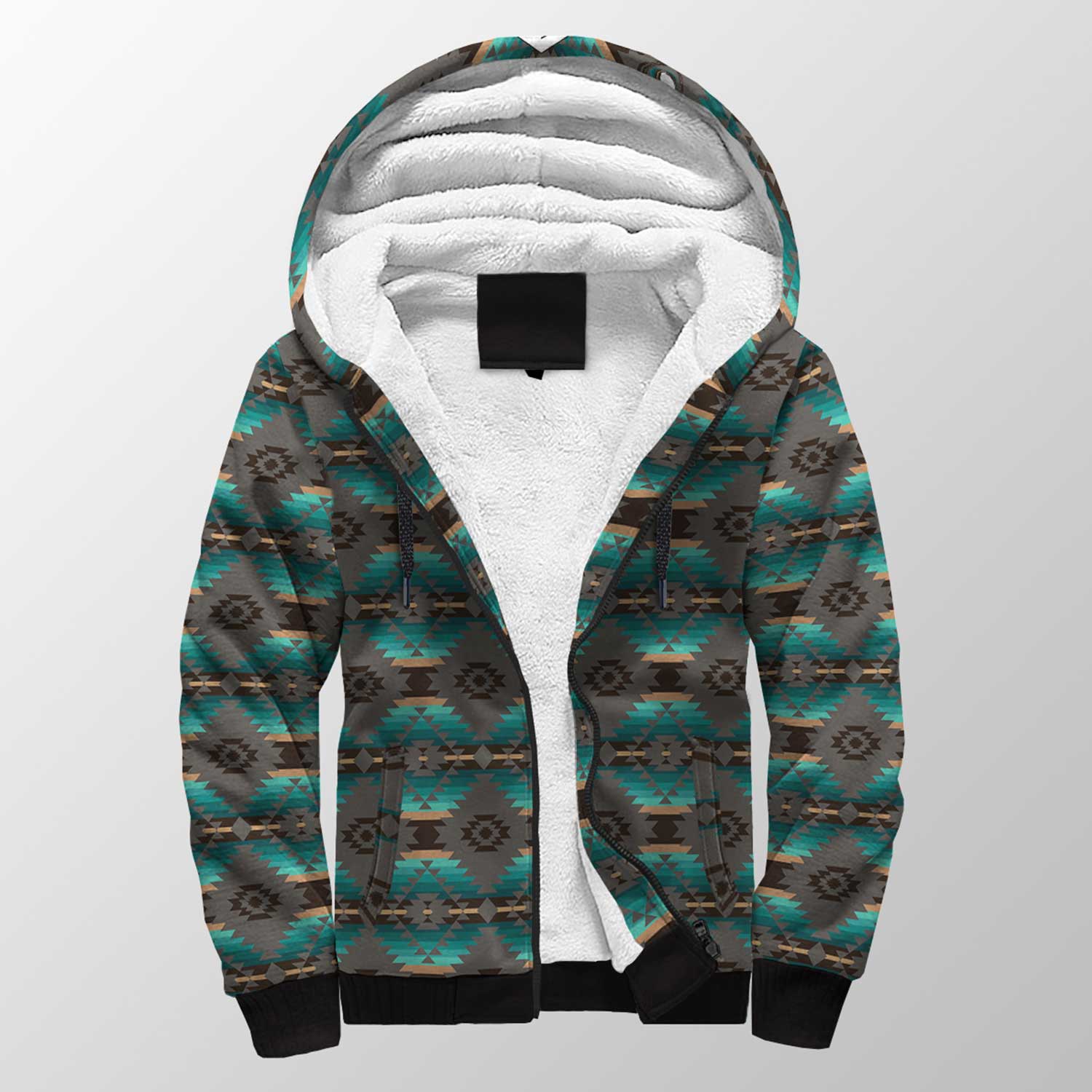 Cree Confederacy Sherpa Hoodie 49 Dzine
