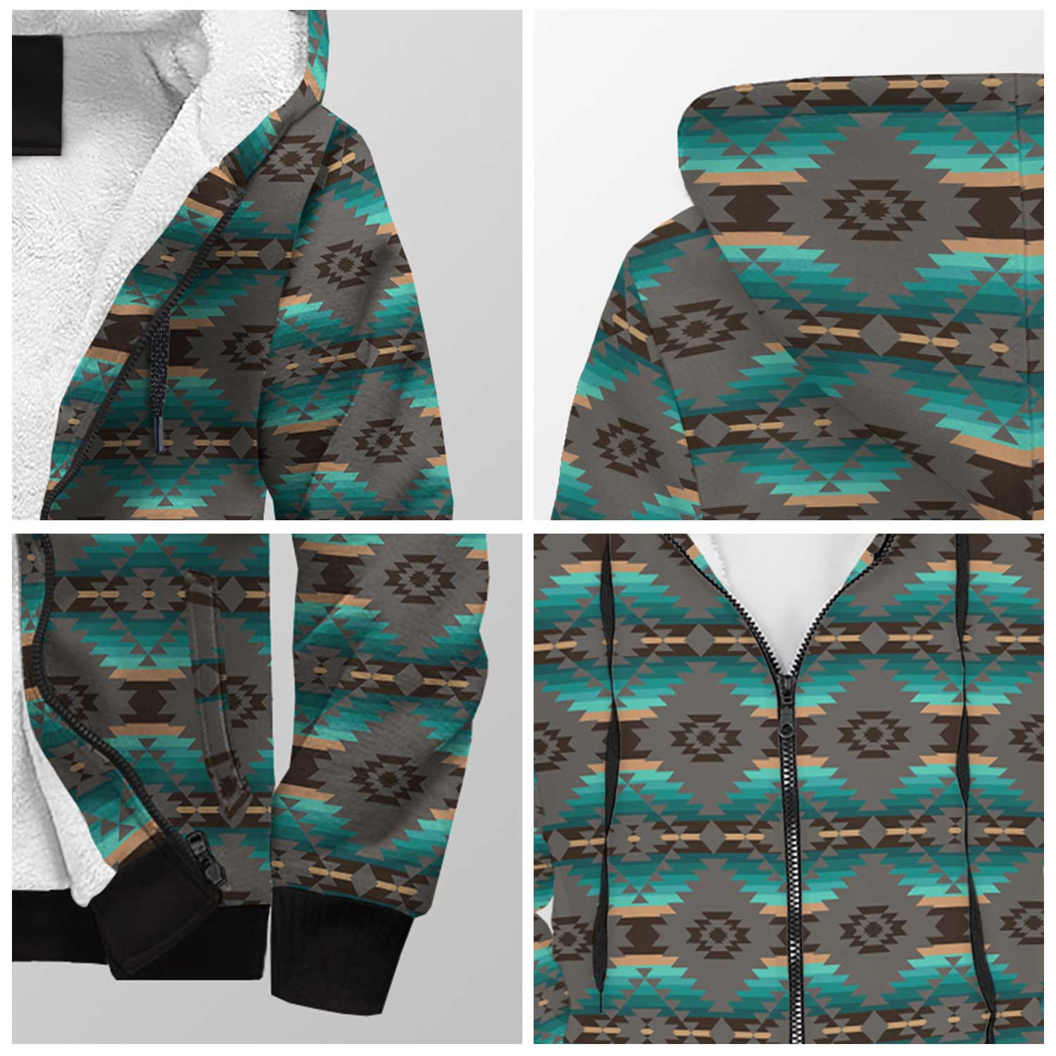 Cree Confederacy Sherpa Hoodie 49 Dzine
