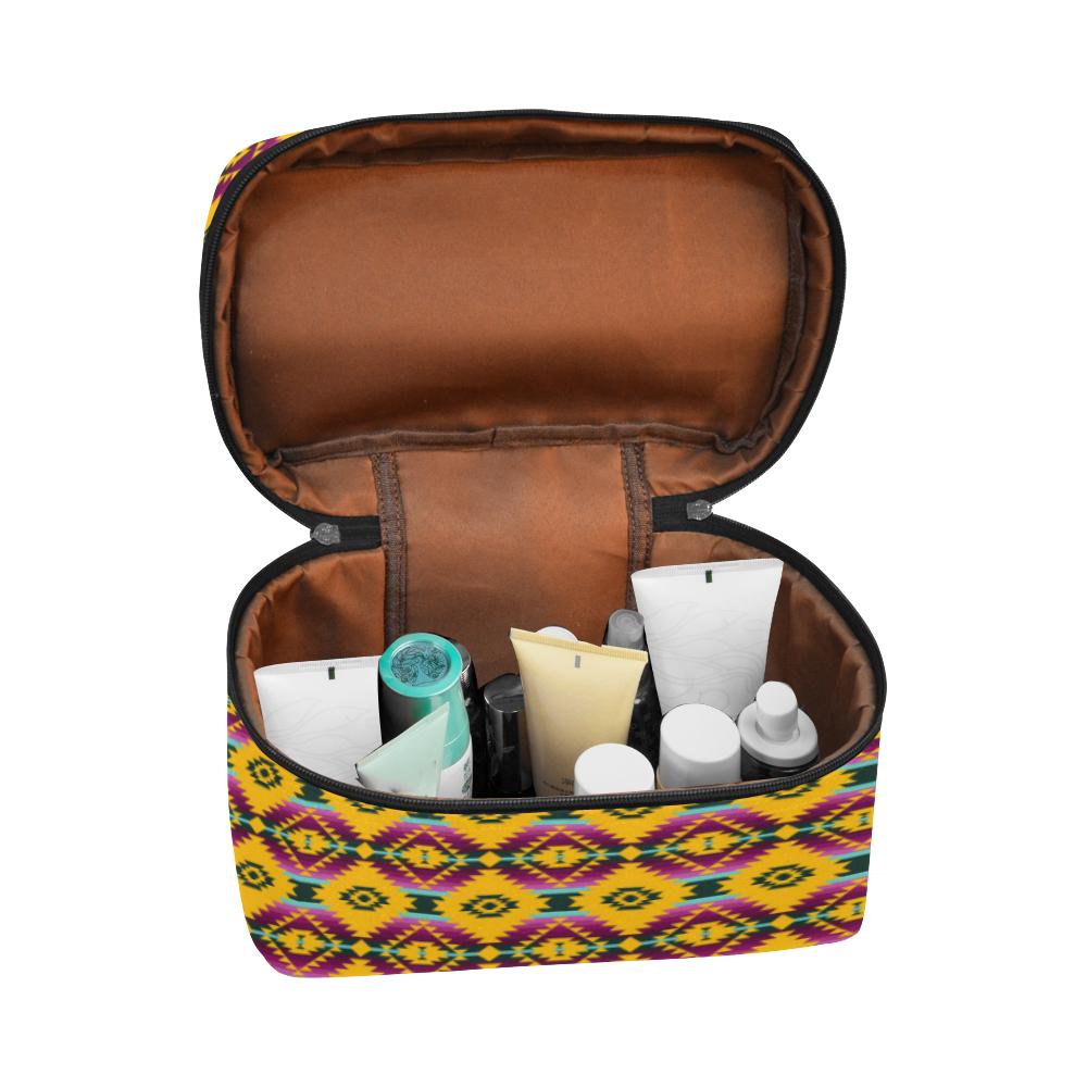 Cree Confederacy Summer Cosmetic Bag/Large (Model 1658) Cosmetic Bag e-joyer