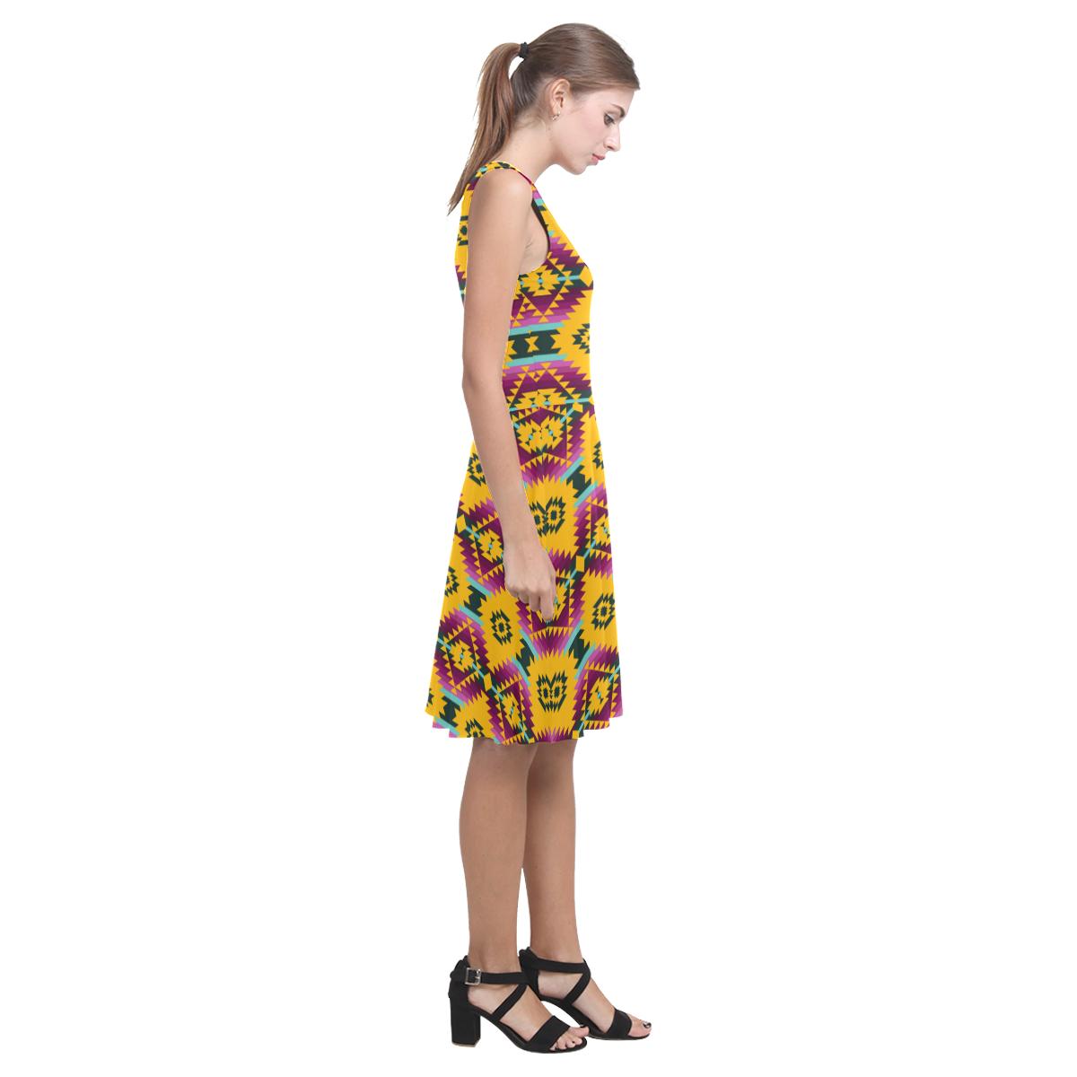 Cree Confederacy Summer Gathering Atalanta Casual Sundress(Model D04) Atalanta Sundress (D04) e-joyer