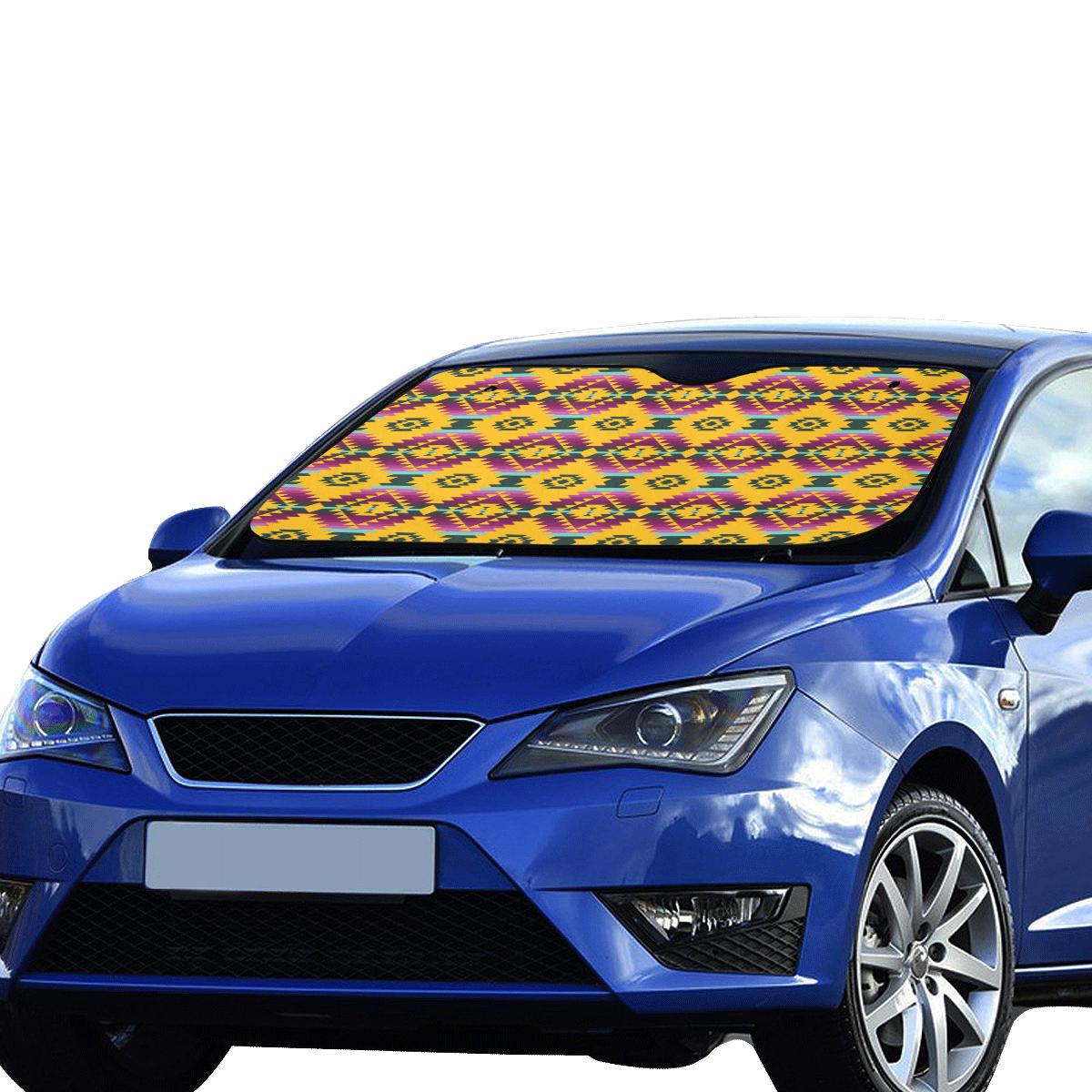 Cree Confederacy Summer Gathering Car Sun Shade 55"x30" Car Sun Shade e-joyer