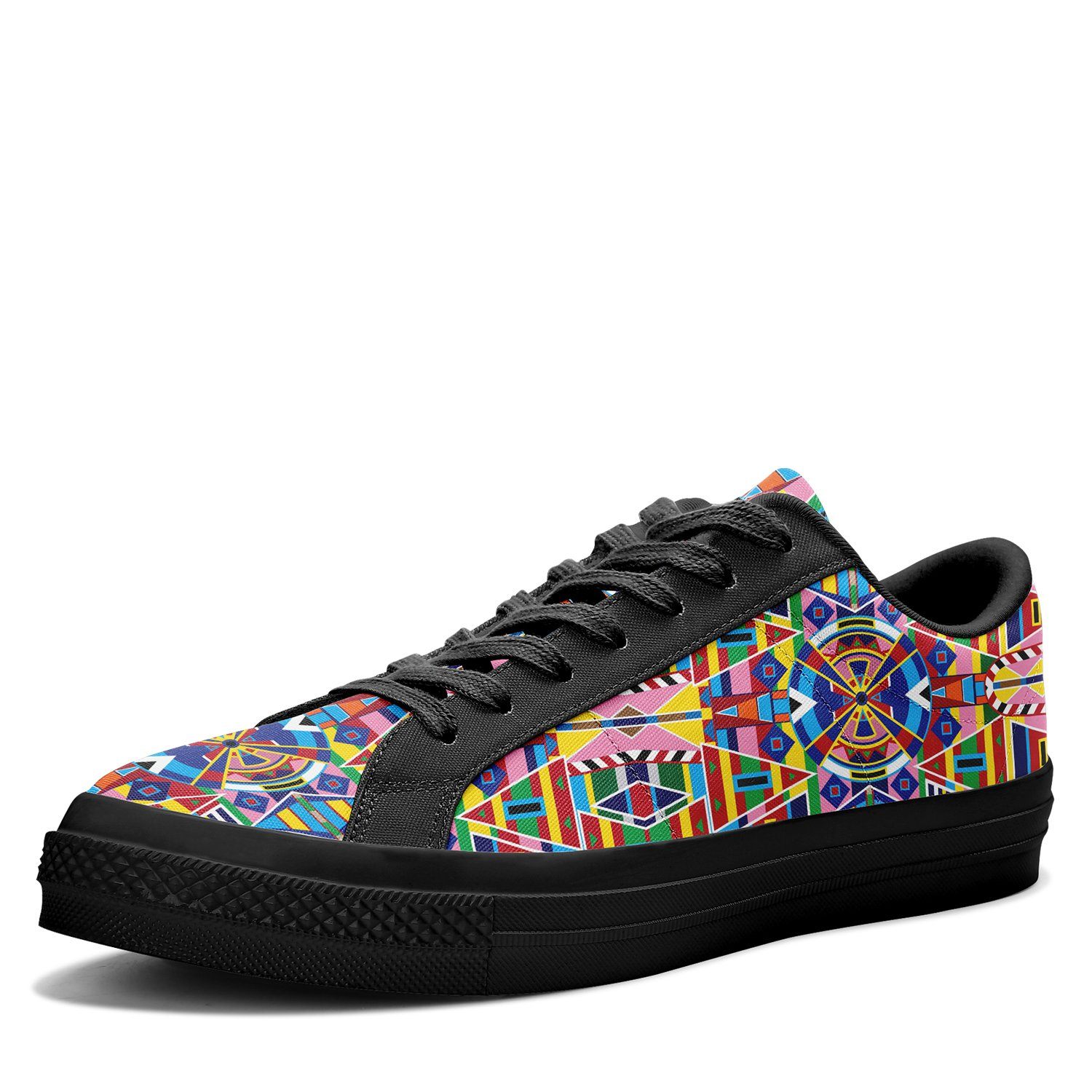 Crow Captive Aapisi Low Top Canvas Shoes Black Sole 49 Dzine