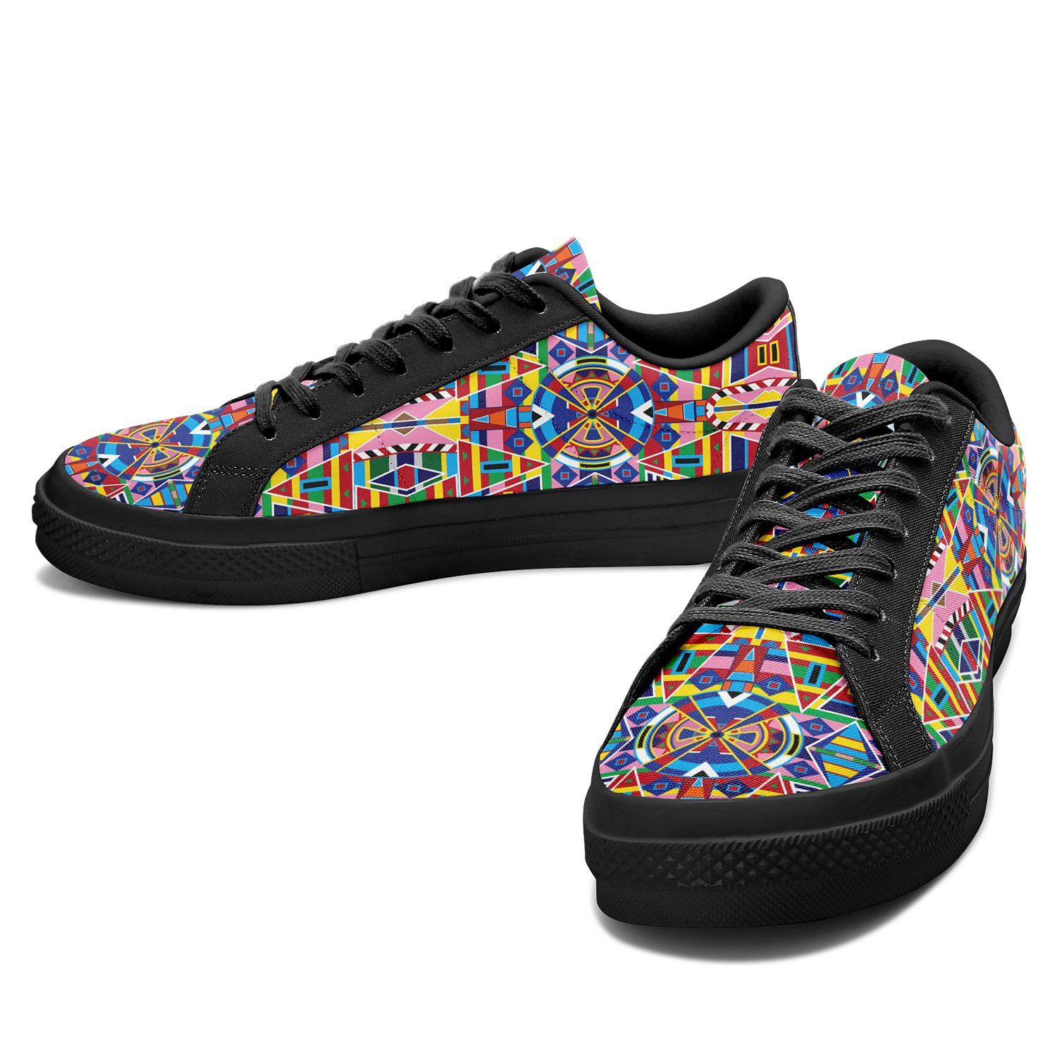 Crow Captive Aapisi Low Top Canvas Shoes Black Sole 49 Dzine