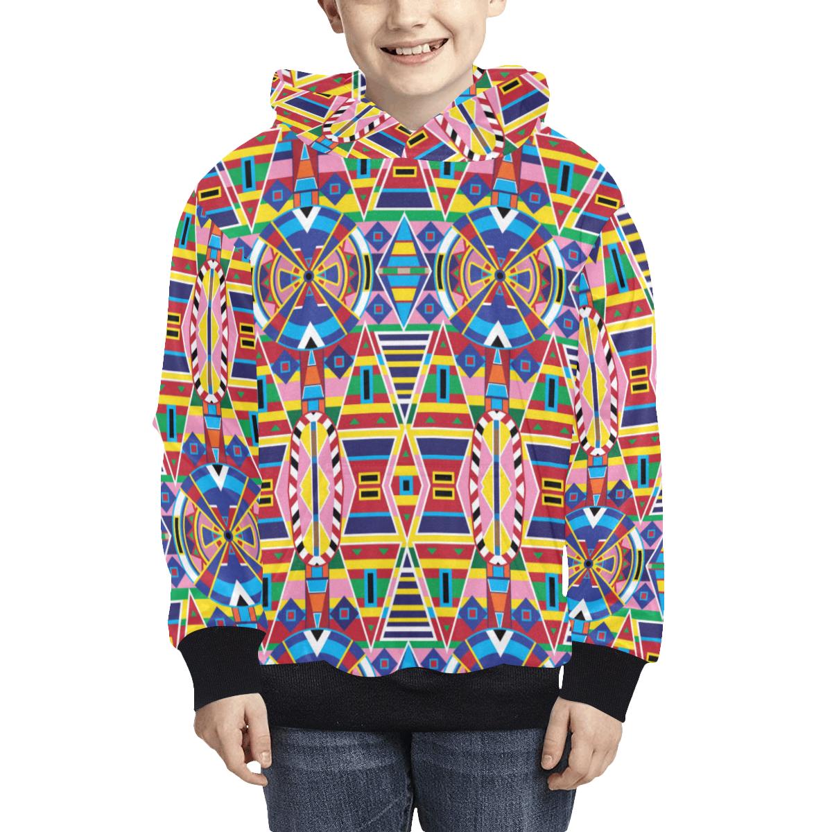 Crow Captive Kids' All Over Print Hoodie (Model H38) Kids' AOP Hoodie (H38) e-joyer