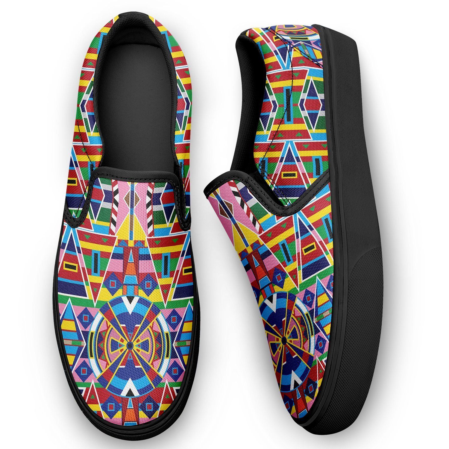 Crow Captive Otoyimm Kid's Canvas Slip On Shoes 49 Dzine