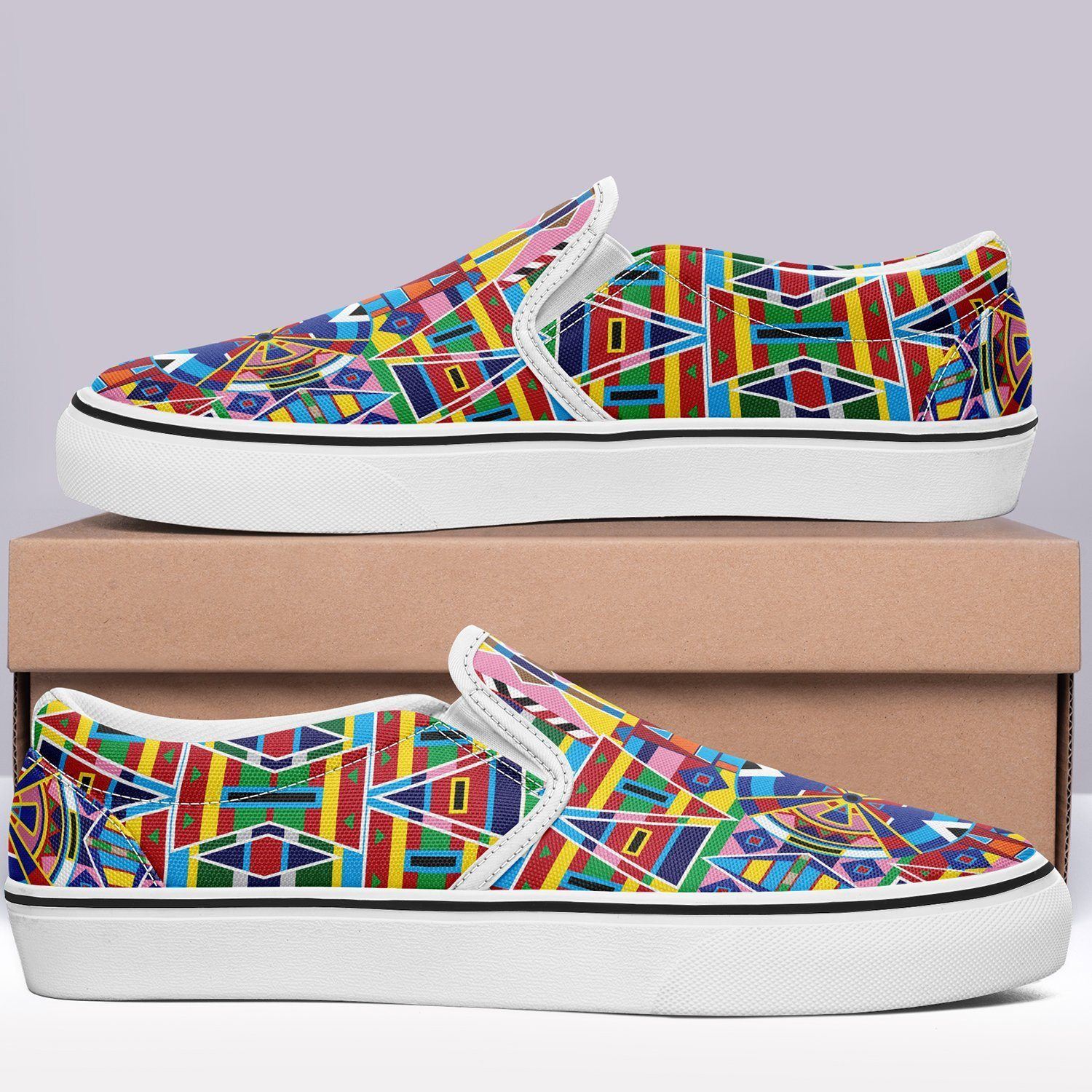 Crow Captive Otoyimm Kid's Canvas Slip On Shoes 49 Dzine