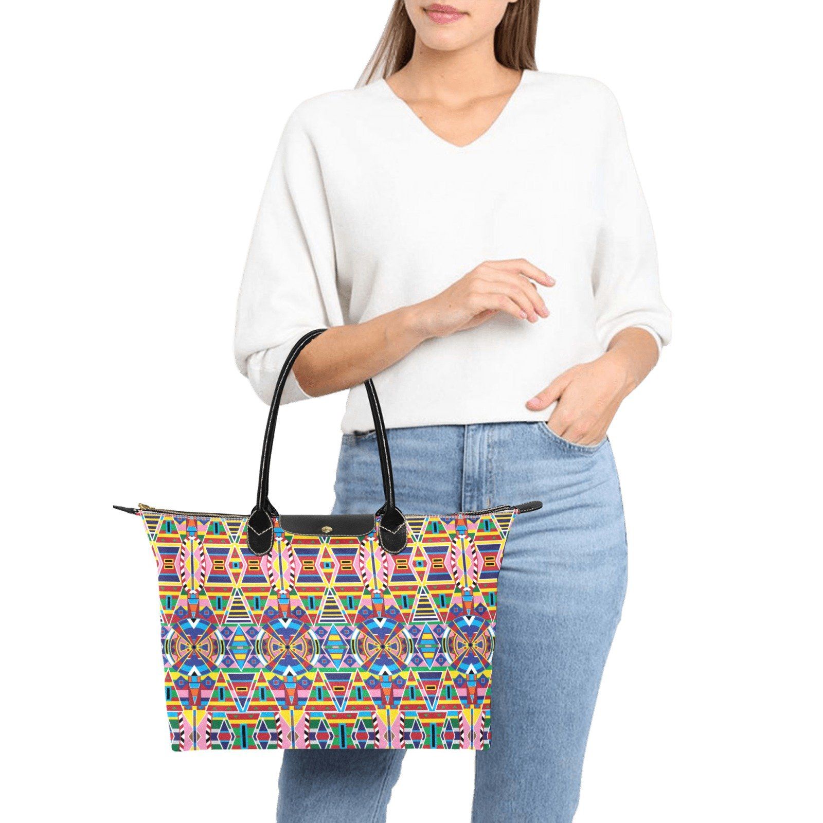 Crow Captive Single-Shoulder Lady Handbag (Model 1714) bag e-joyer