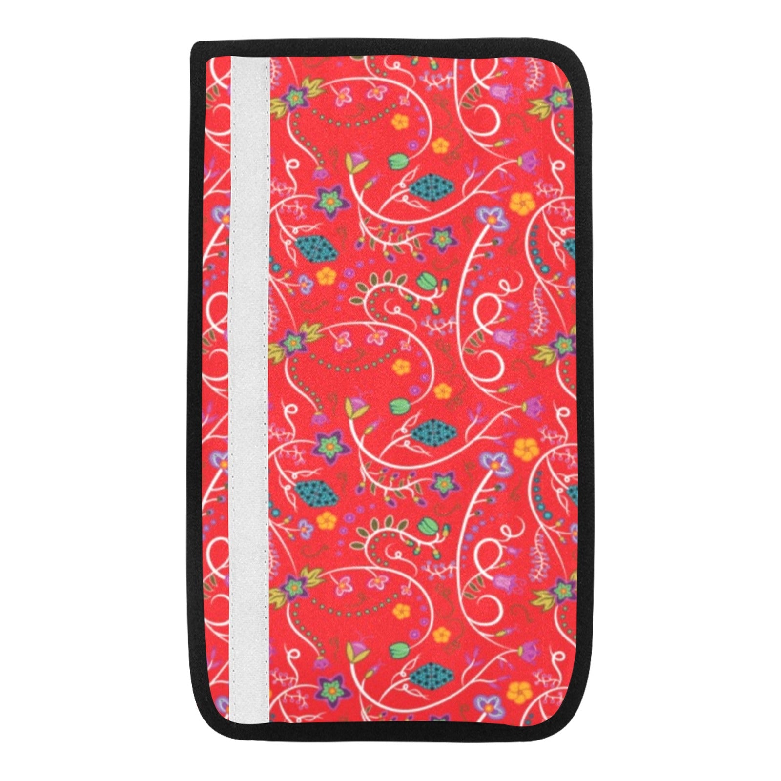 Fresh Fleur Fire Car Seat Belt Cover 7''x12.6'' (Pack of 2)