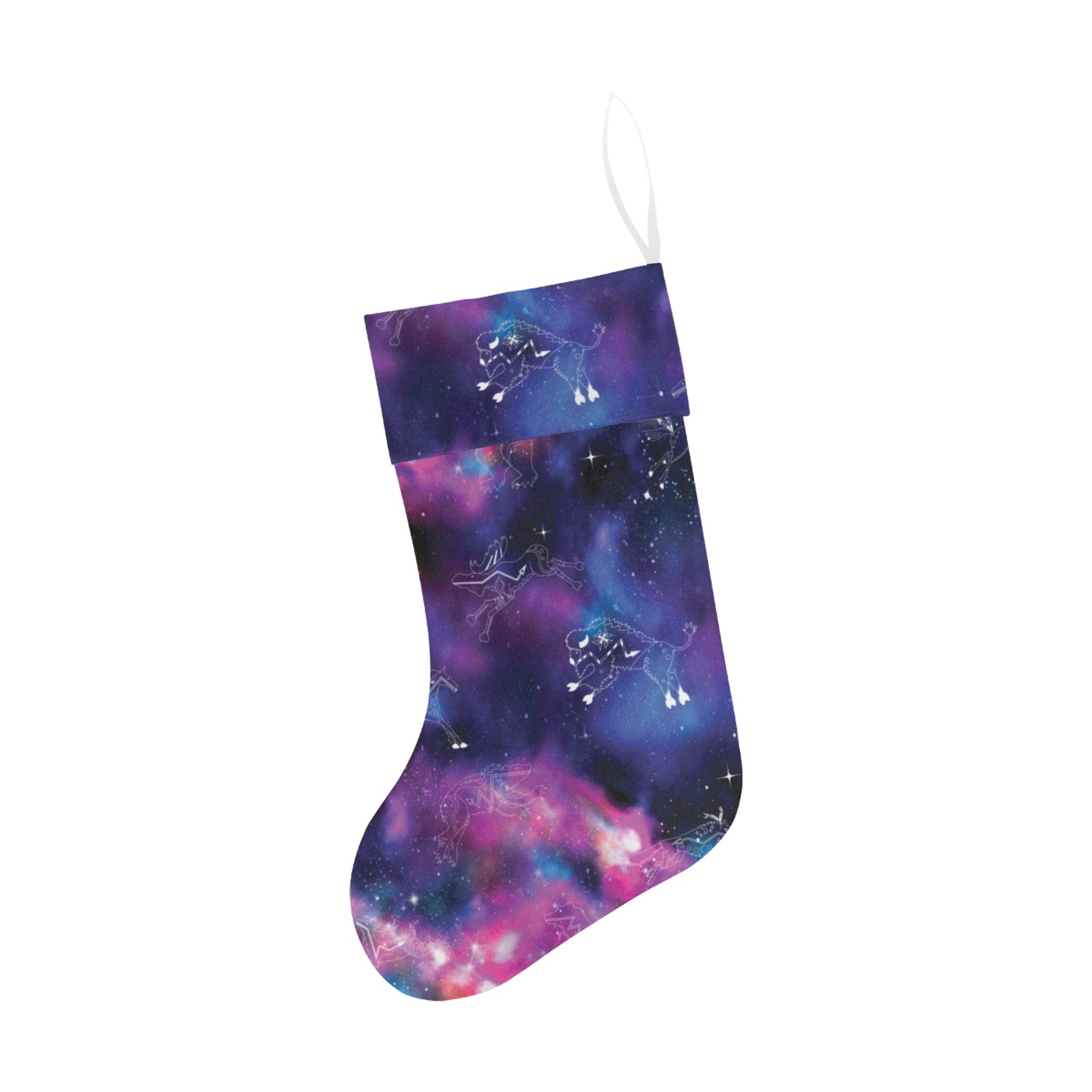 Animal Ancestors 1 Blue and Pink Christmas Stocking