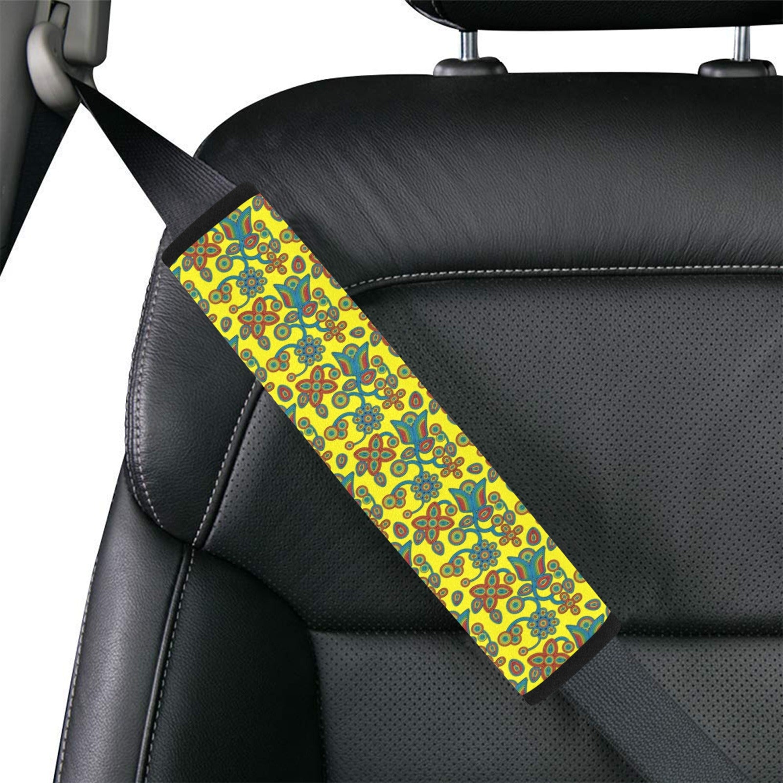 Sky Tomorrow Satin Car Seat Belt Cover 7''x12.6'' (Pack of 2)