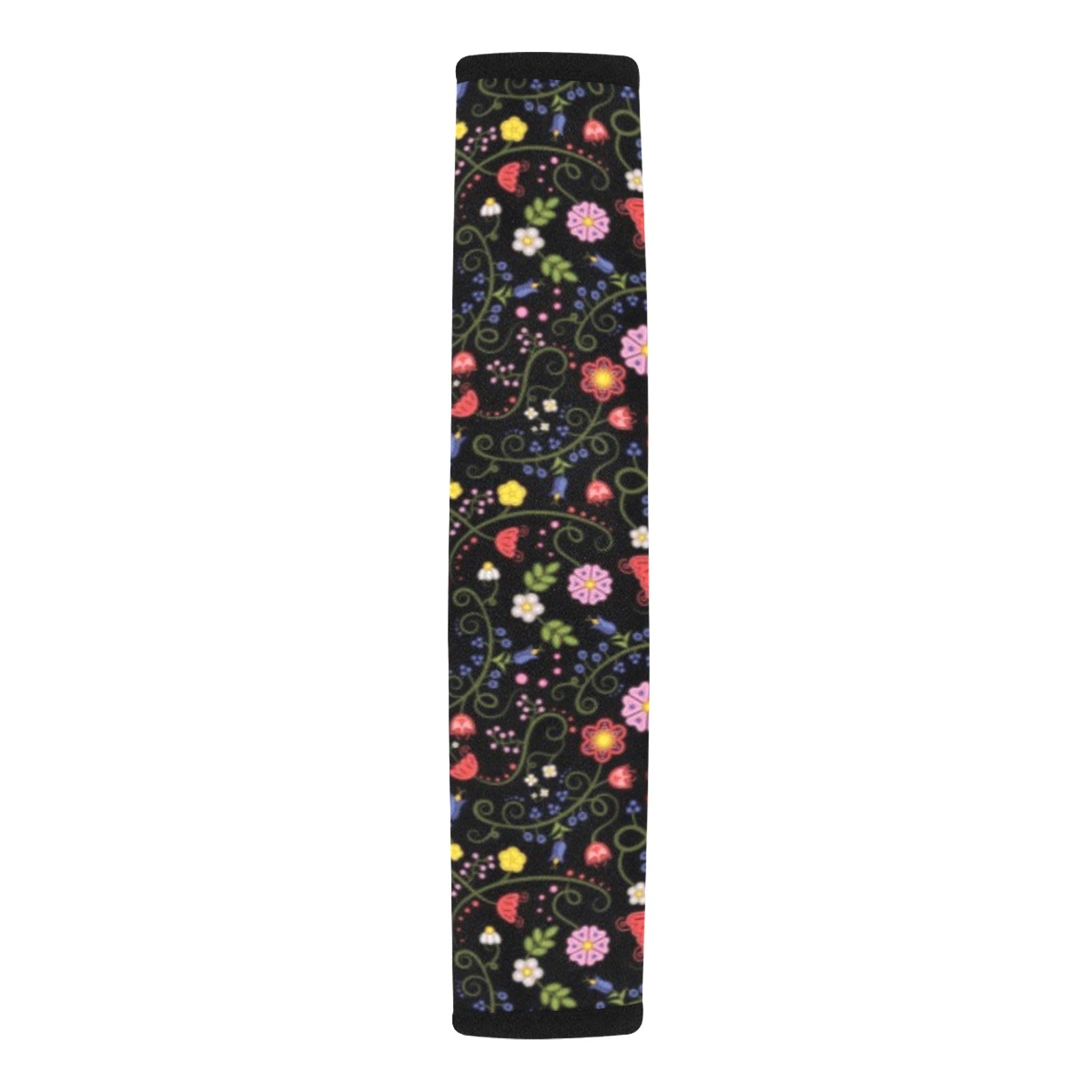 Nipin Blossom Midnight Car Seat Belt Cover 7''x12.6'' (Pack of 2)