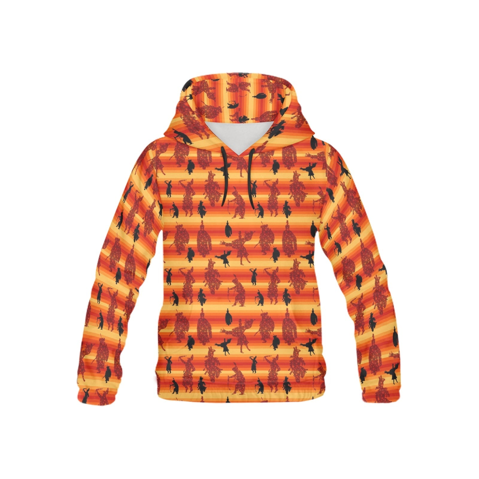 Dancers Brown All Over Print Hoodie for Kid (USA Size) (Model H13) All Over Print Hoodie for Kid (H13) e-joyer