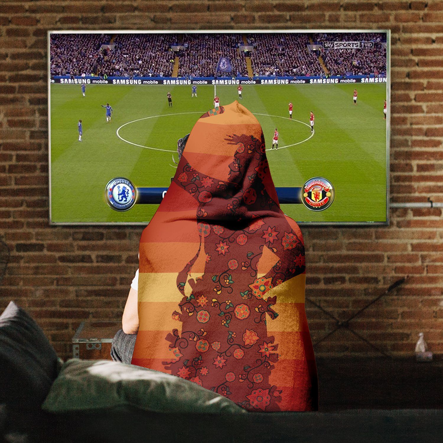 Dancers Brown Hooded Blanket blanket 49 Dzine