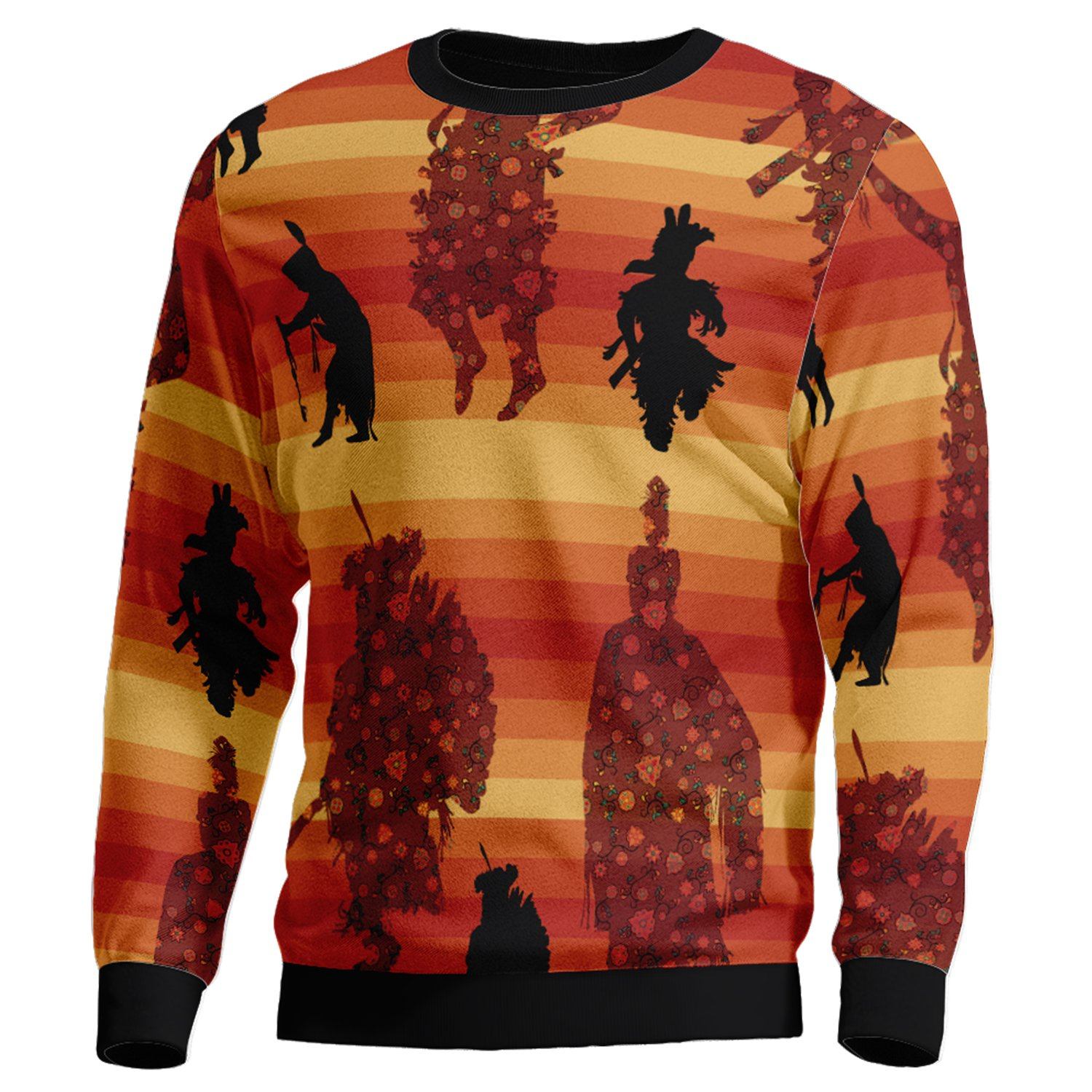 Dancers Brown Unisex Crewneck Long Sleeve Top 49 Dzine