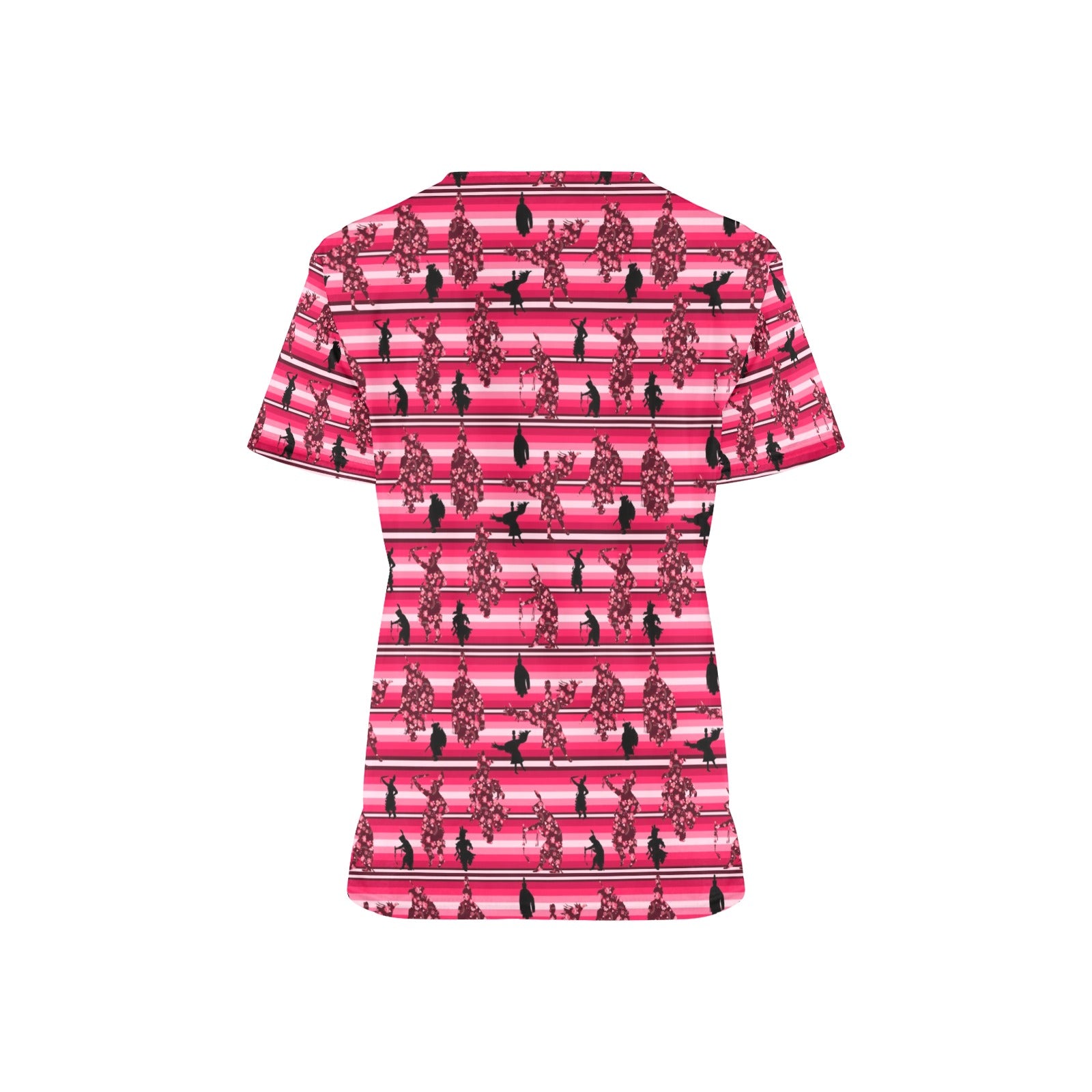 Dancers Floral Amour All Over Print Scrub Top Scrub Top e-joyer