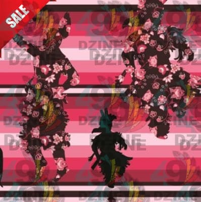 Dancers Floral Amour Cotton Poplin Fabric By the Yard Fabric NBprintex