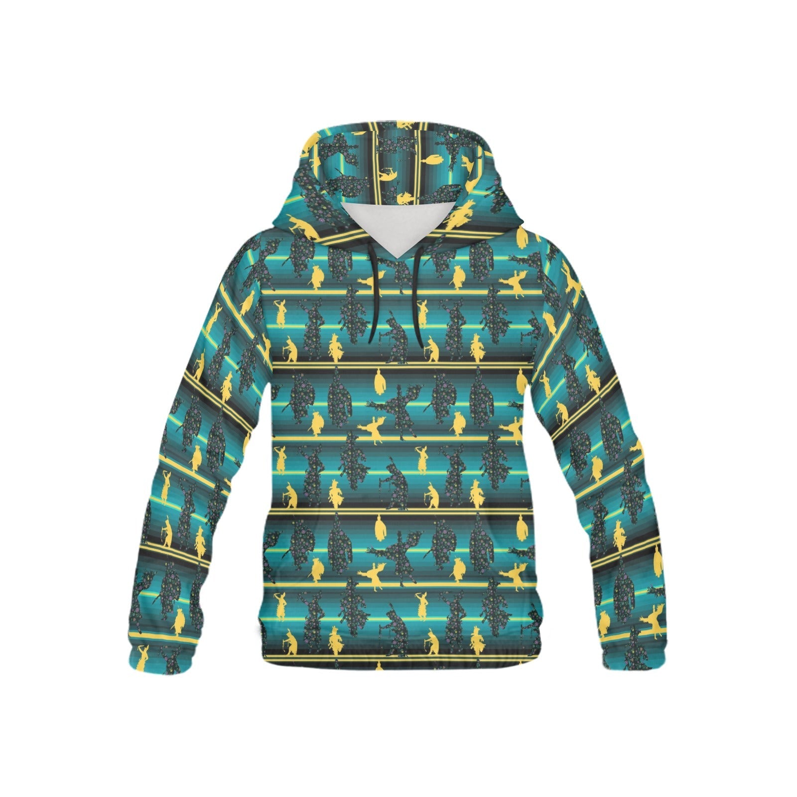 Dancers Inspire Green All Over Print Hoodie for Kid (USA Size) (Model H13) All Over Print Hoodie for Kid (H13) e-joyer