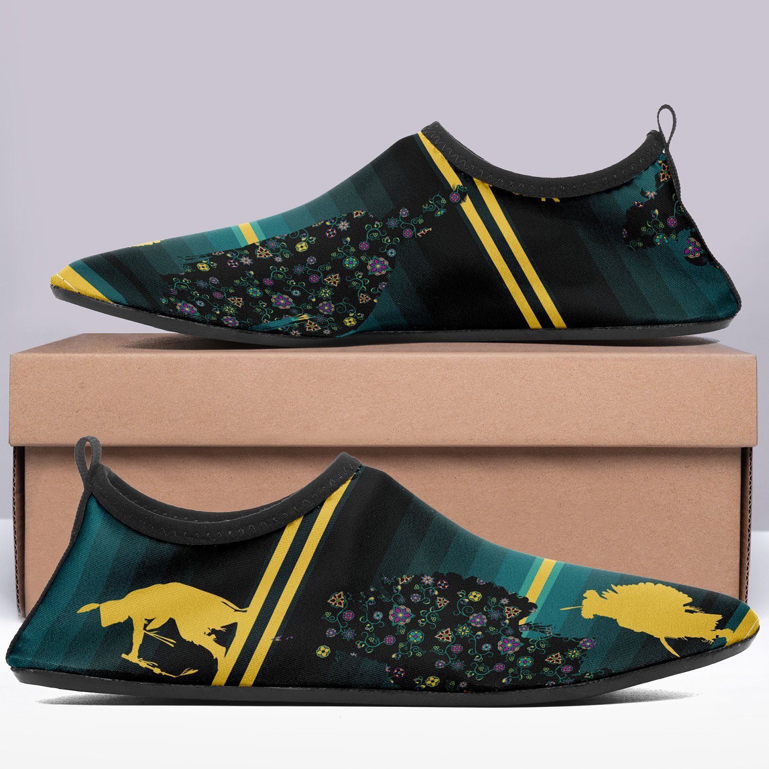 Dancers Inspire Green Kid's Sockamoccs Slip On Shoes Herman