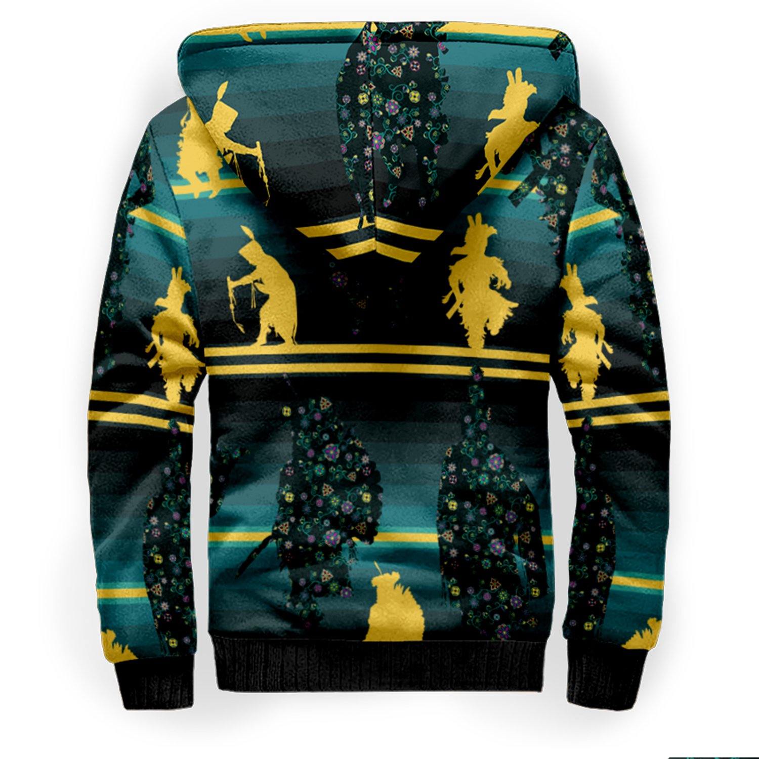 Dancers Inspire Green Sherpa Hoodie hoodie Herman