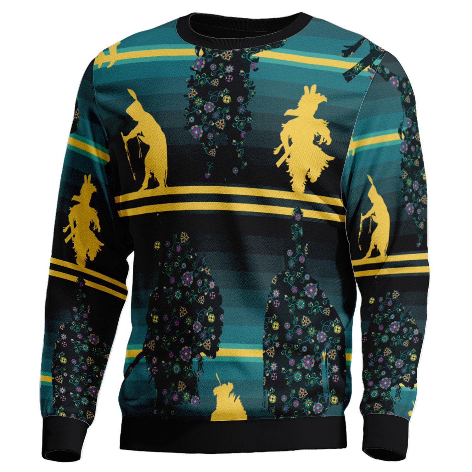 Dancers Inspire Green Unisex Crewneck Long Sleeve Top 49 Dzine