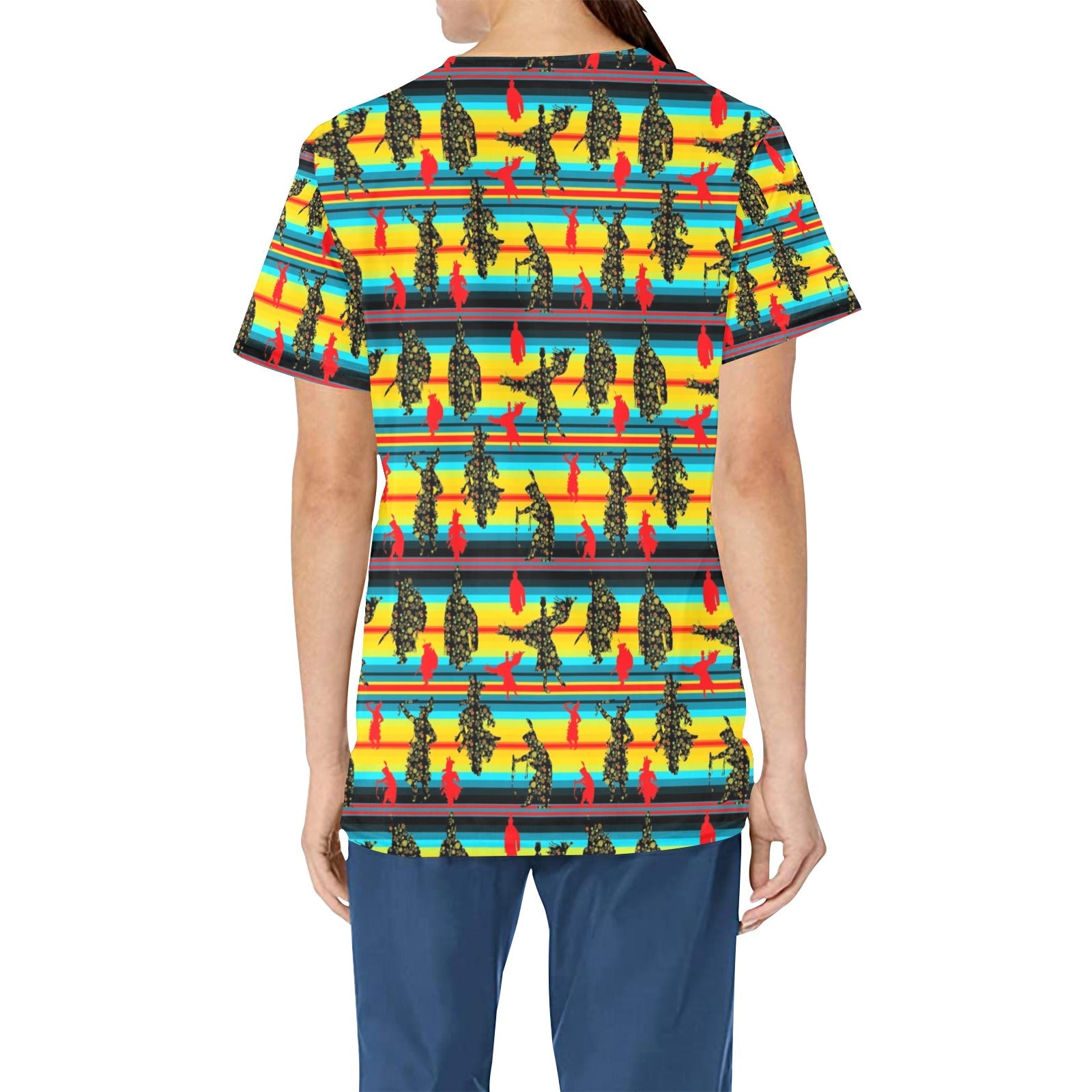 Dancers Midnight Special All Over Print Scrub Top Scrub Top e-joyer