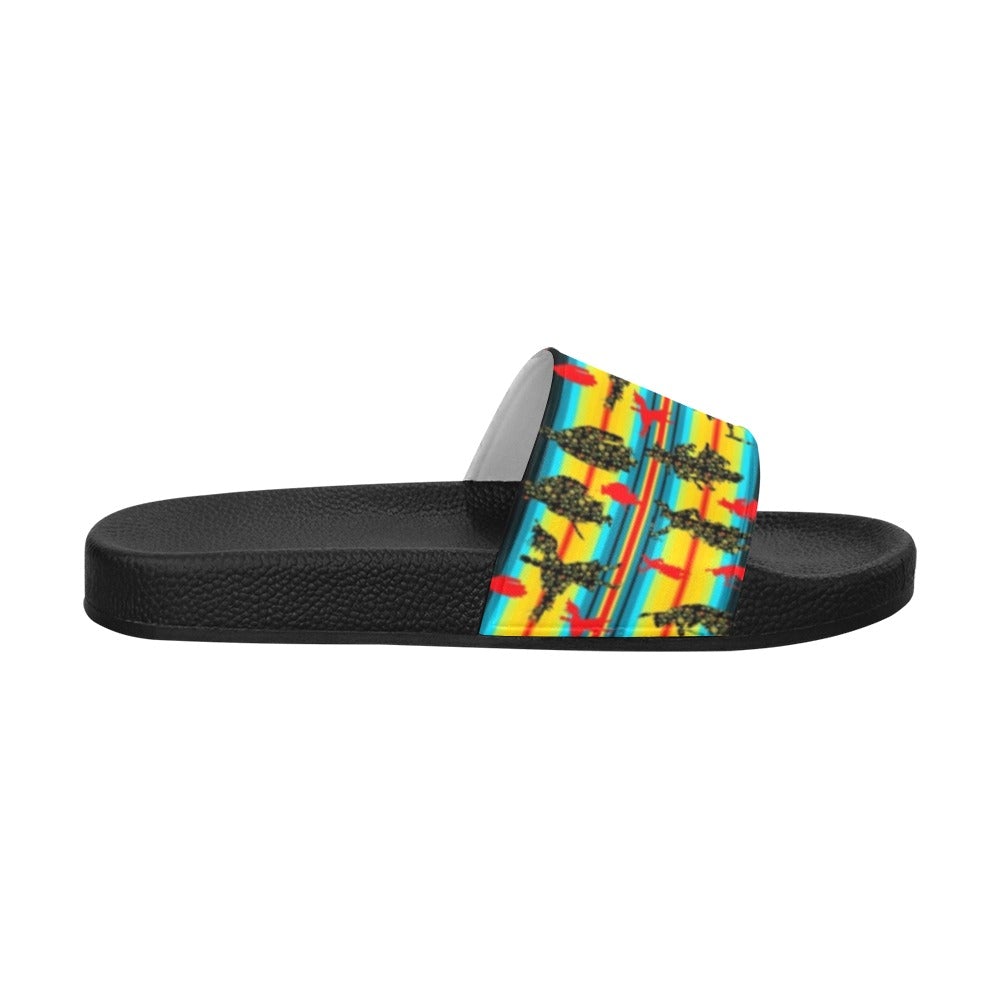 Dancers Midnight Special Men's Slide Sandals (Model 057) sandals e-joyer