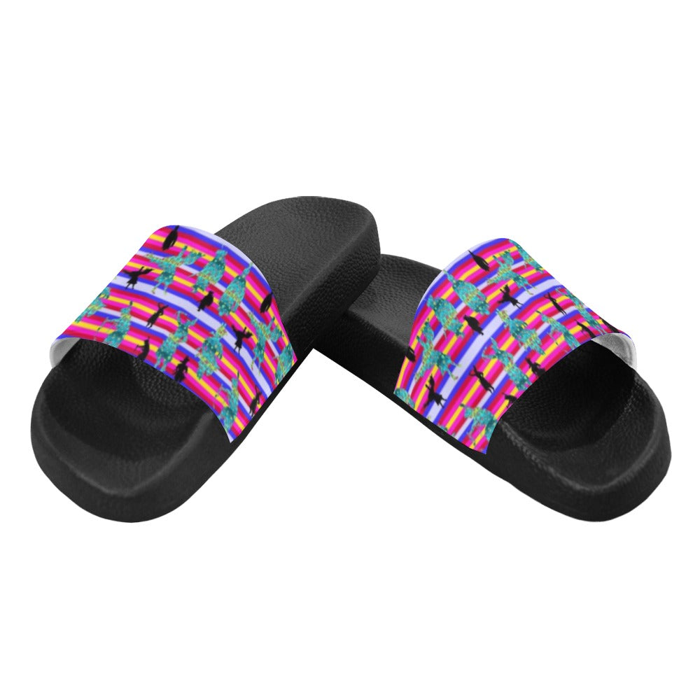Dancers Sky Dance Women's Slide Sandals (Model 057) sandals e-joyer