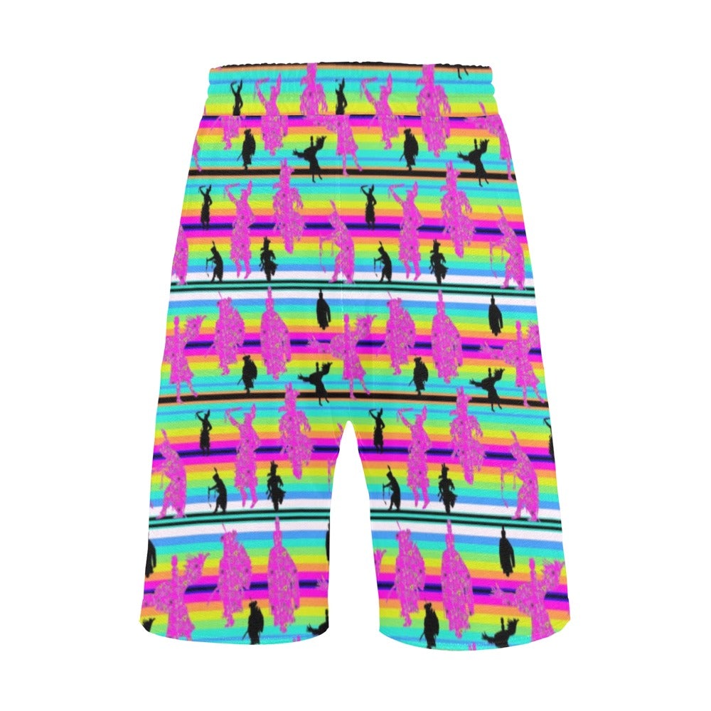 Dancers Sunset Contest Men's All Over Print Casual Shorts (Model L23) short e-joyer