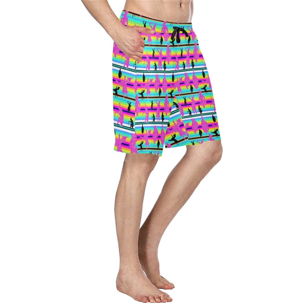 Dancers Sunset Contest Men's All Over Print Casual Shorts (Model L23) short e-joyer