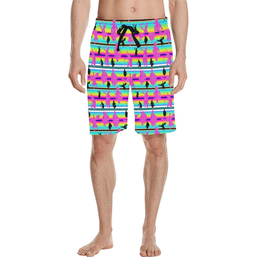 Dancers Sunset Contest Men's All Over Print Casual Shorts (Model L23) short e-joyer