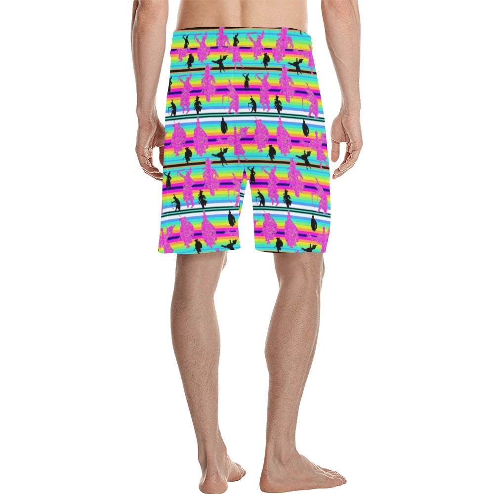 Dancers Sunset Contest Men's All Over Print Casual Shorts (Model L23) short e-joyer