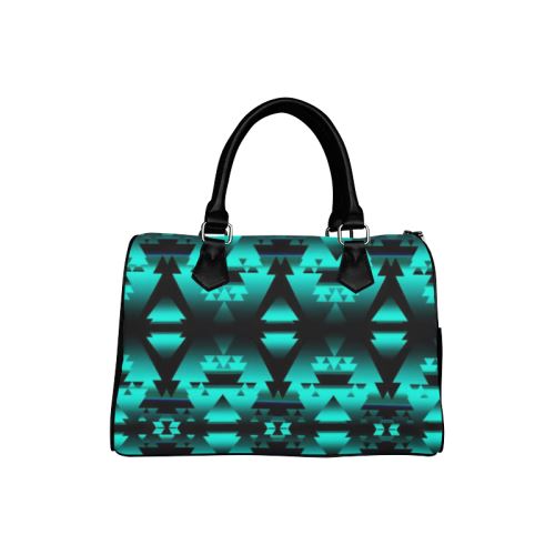 Dark-Deep Lake-Winter-Camp Boston Handbag (Model 1621) Boston Handbags (1621) e-joyer