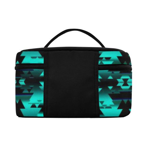 Dark-Deep Lake-Winter-Camp Cosmetic Bag/Large (Model 1658) Cosmetic Bag e-joyer