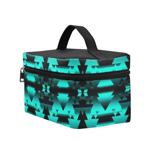 Dark-Deep Lake-Winter-Camp Cosmetic Bag/Large (Model 1658) Cosmetic Bag e-joyer