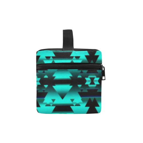 Dark-Deep Lake-Winter-Camp Cosmetic Bag/Large (Model 1658) Cosmetic Bag e-joyer