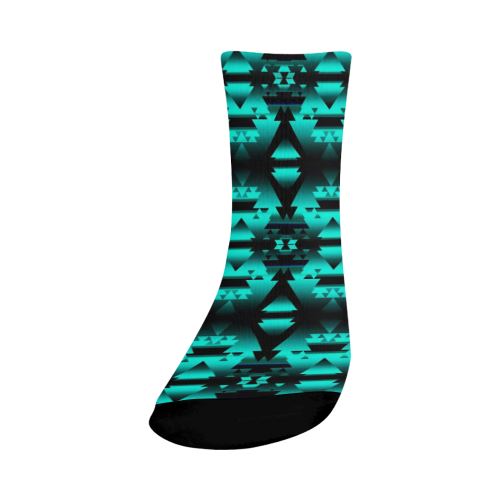 Dark-Deep Lake-Winter-Camp Crew Socks Crew Socks e-joyer