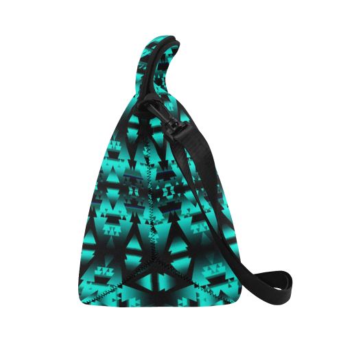 Dark-Deep Lake-Winter-Camp Neoprene Lunch Bag/Large (Model 1669) Neoprene Lunch Bag/Large (1669) e-joyer