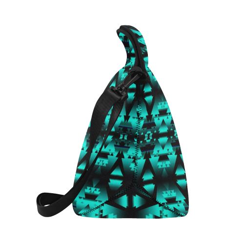 Dark-Deep Lake-Winter-Camp Neoprene Lunch Bag/Large (Model 1669) Neoprene Lunch Bag/Large (1669) e-joyer