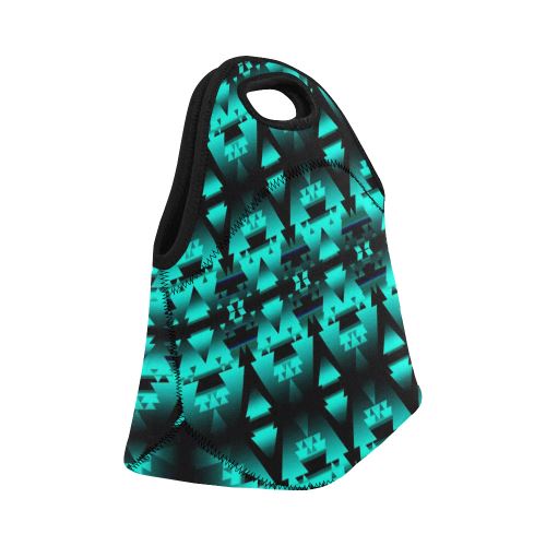 Dark-Deep Lake-Winter-Camp Neoprene Lunch Bag/Small (Model 1669) Neoprene Lunch Bag/Small (1669) e-joyer