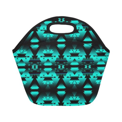 Dark-Deep Lake-Winter-Camp Neoprene Lunch Bag/Small (Model 1669) Neoprene Lunch Bag/Small (1669) e-joyer