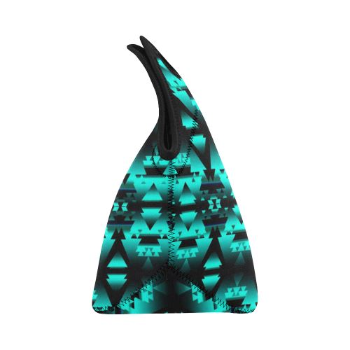 Dark-Deep Lake-Winter-Camp Neoprene Lunch Bag/Small (Model 1669) Neoprene Lunch Bag/Small (1669) e-joyer