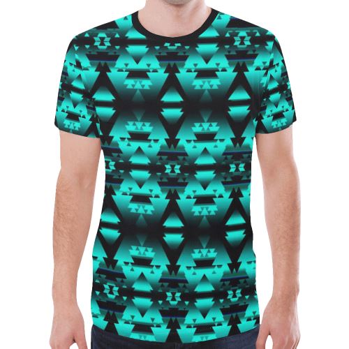 Dark Deep Lake Winter Camp New All Over Print T-shirt for Men/Large Size (Model T45) New All Over Print T-shirt for Men/Large (T45) e-joyer