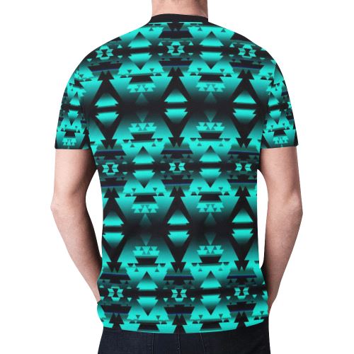Dark Deep Lake Winter Camp New All Over Print T-shirt for Men/Large Size (Model T45) New All Over Print T-shirt for Men/Large (T45) e-joyer